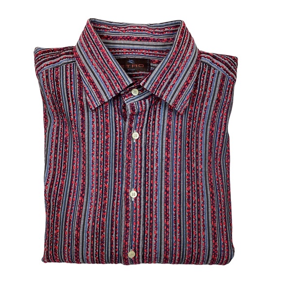 ETRO Made in Italy Oxford Shirt NOT XXL -fits Mens med w/relax fit/Lg slim fit. - Picture 8 of 8